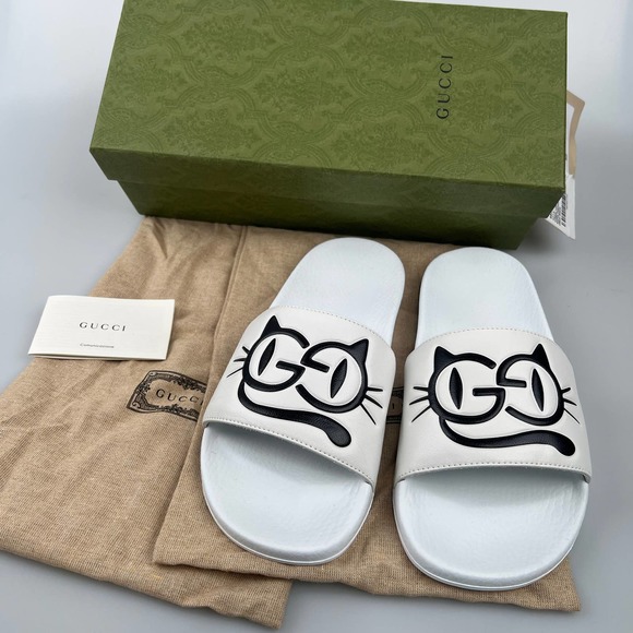 Gucci Shoes - NIB GUCCI CAT SLIDE Size 39